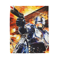 Robocop Fighting Plush Blanket