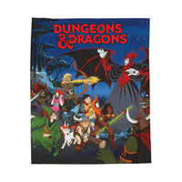 D&D Cartoon Plush Blanket