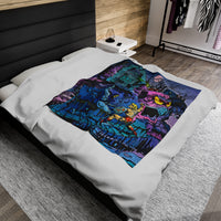 Snake Mountain Battle Plush Blanket