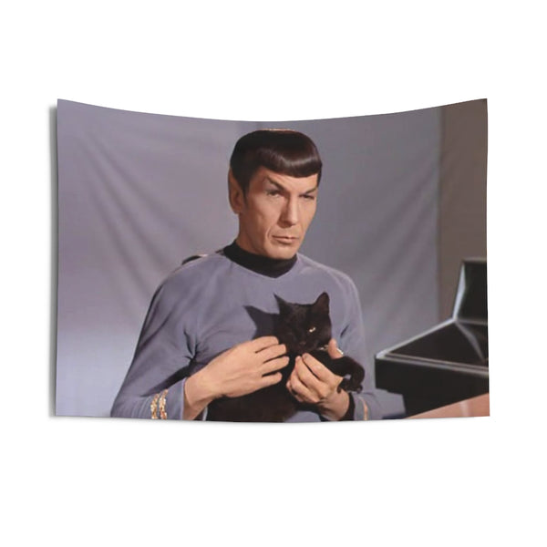 Spock & Cat Wall Tapestry